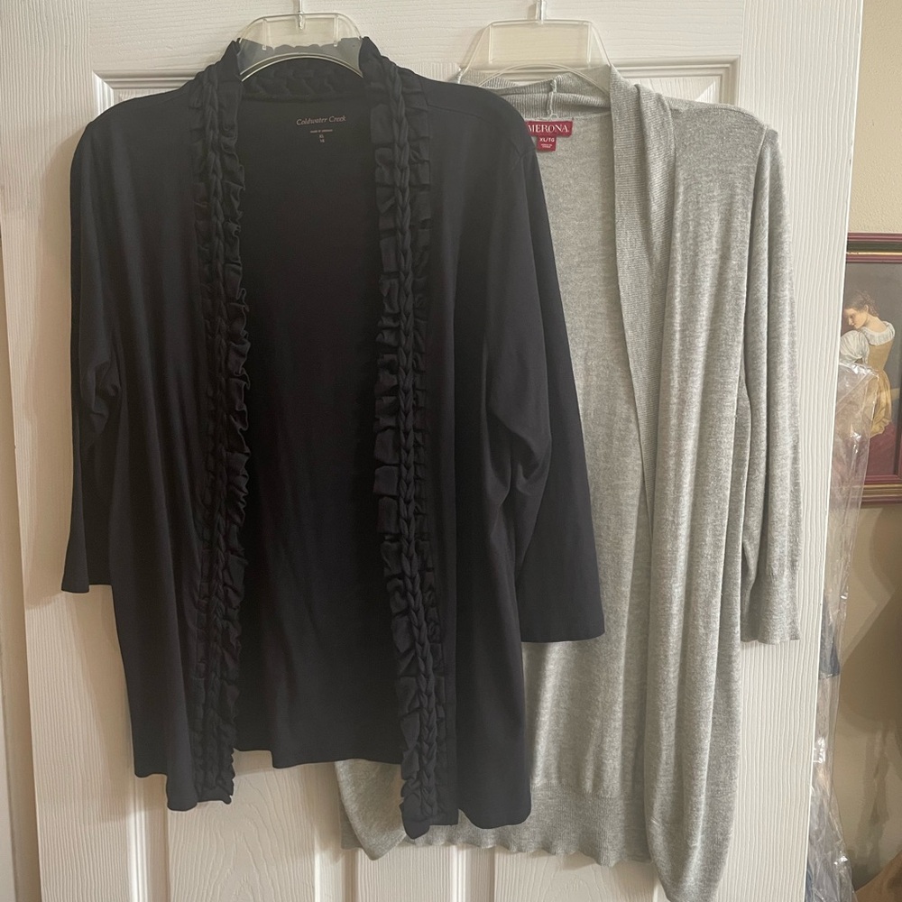 Coldwater Creek Black Cardigan Sweater